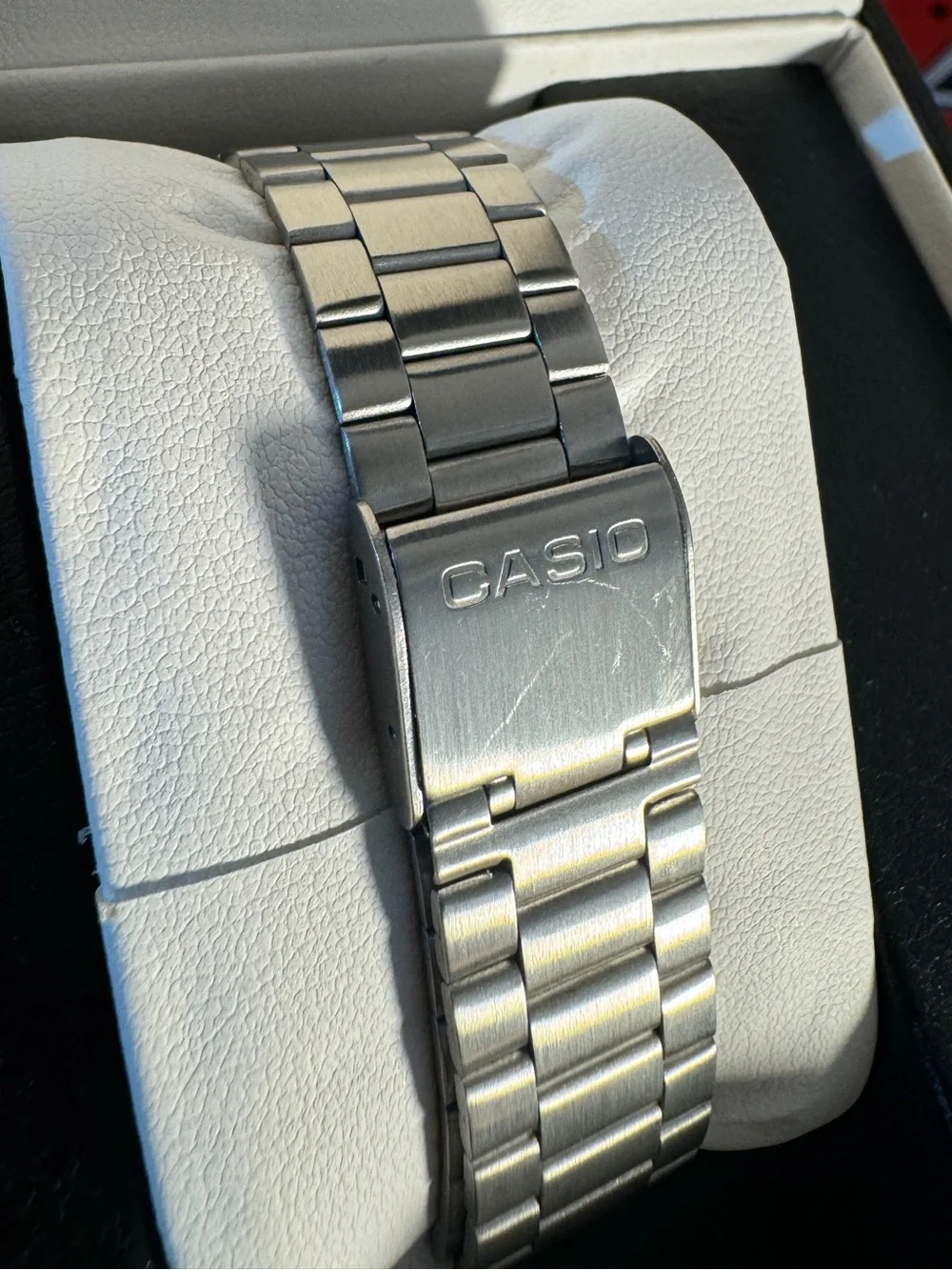 Casio A168WEM-1VT Vintage Silver & Black Digital Watch
